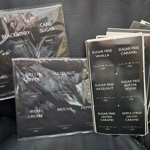 Syrup Label Stickers Set‎